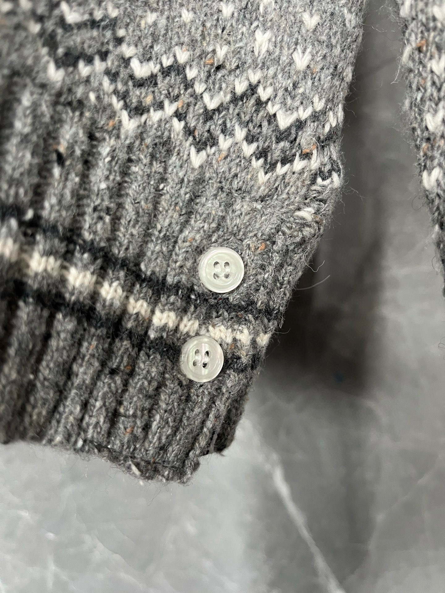 Thom Browne 톰브라운 페어아일 패턴 라운드넥 가디건 10