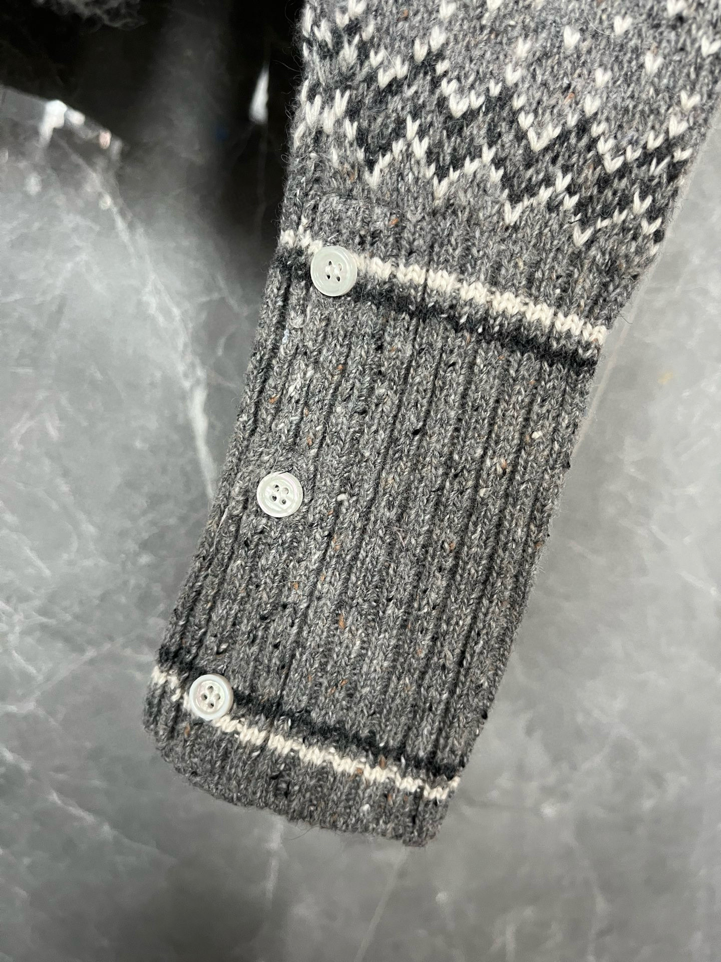 Thom Browne 톰브라운 페어아일 패턴 라운드넥 가디건 12