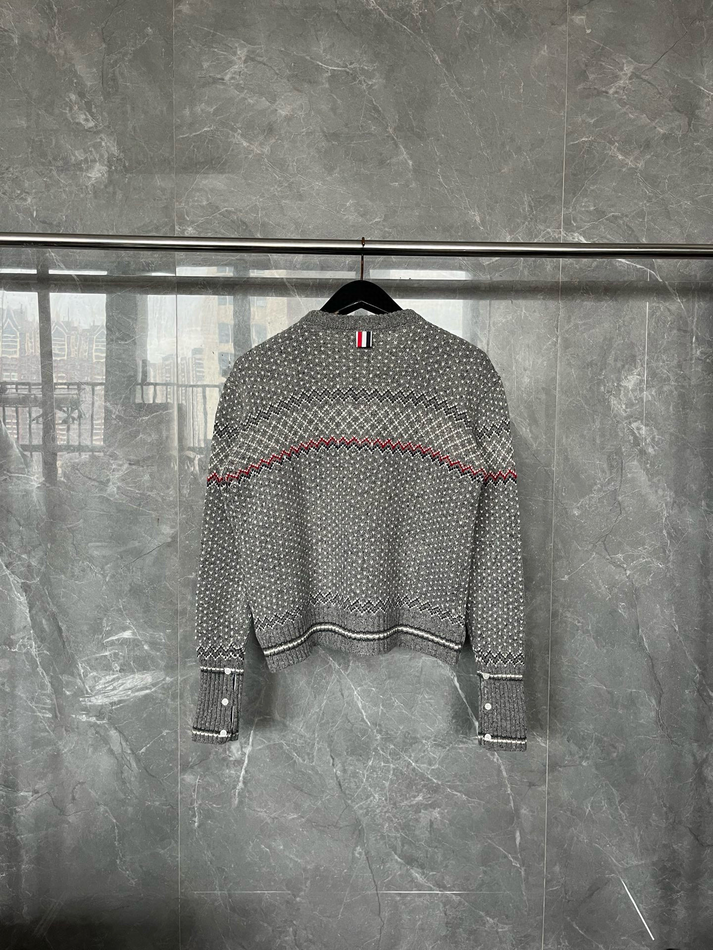 Thom Browne 톰브라운 페어아일 패턴 라운드넥 가디건 13