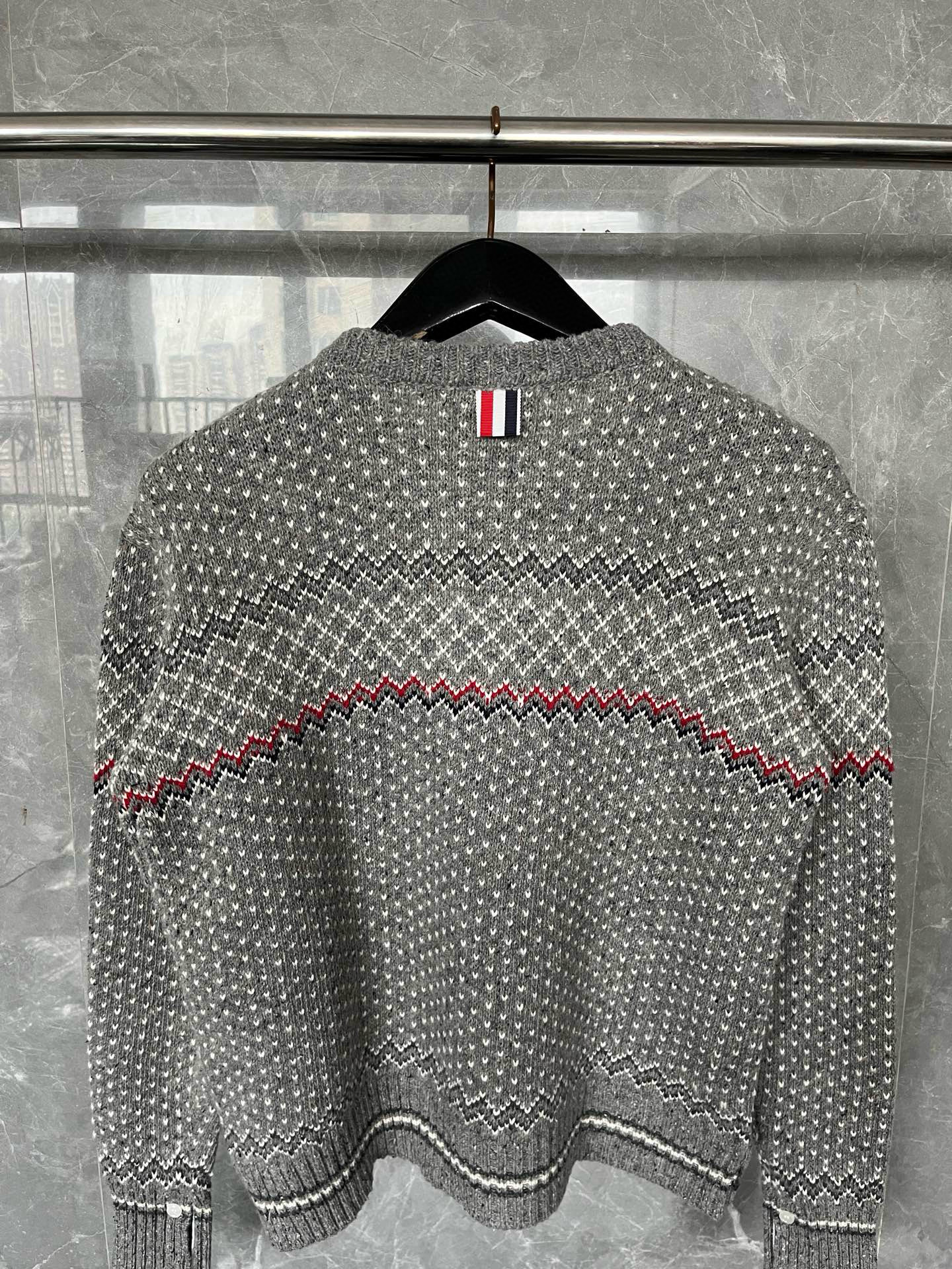 Thom Browne 톰브라운 페어아일 패턴 라운드넥 가디건 14