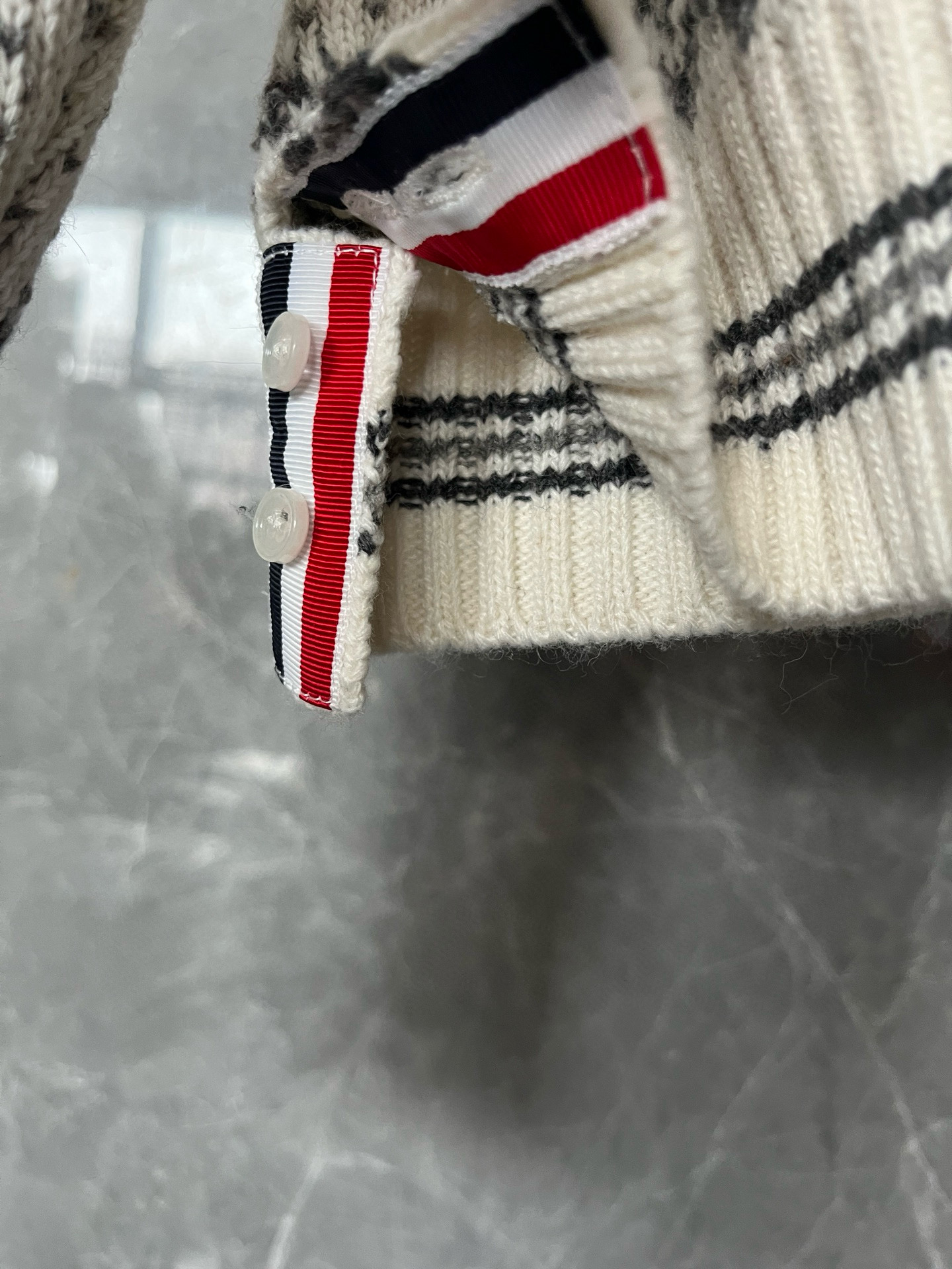 Thom Browne 톰브라운 페어아일 패턴 라운드넥 가디건 12