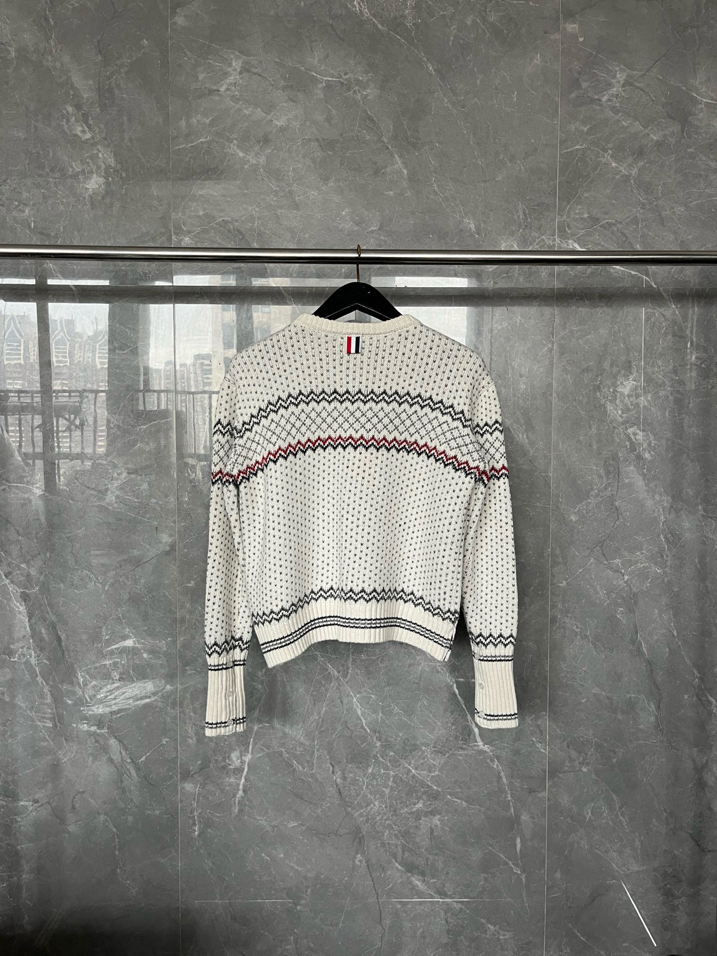Thom Browne 톰브라운 페어아일 패턴 라운드넥 가디건 13