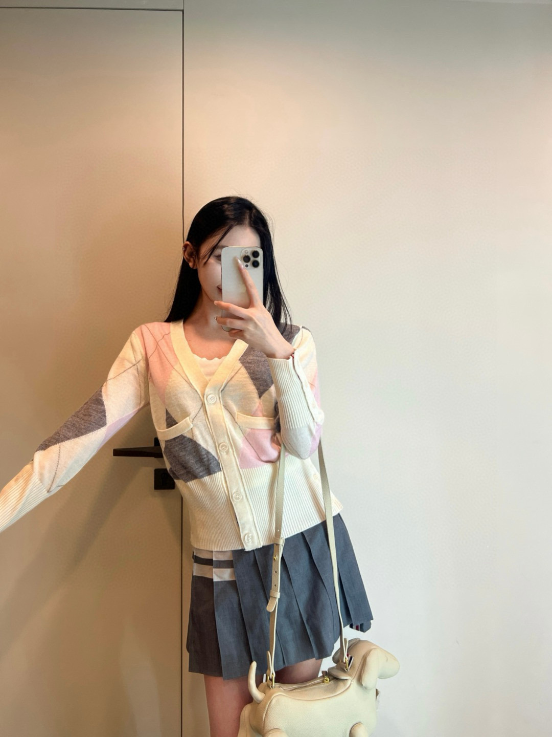 Thom Browne 톰 브라운 아가일 패턴 울 가디건 4