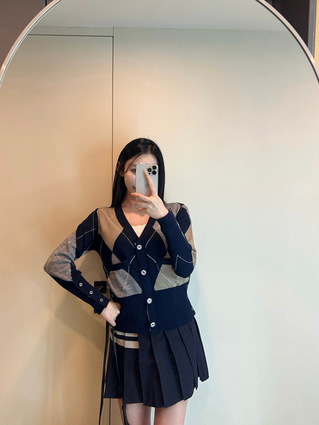 Thom Browne 톰 브라운 아가일 패턴 울 가디건 4