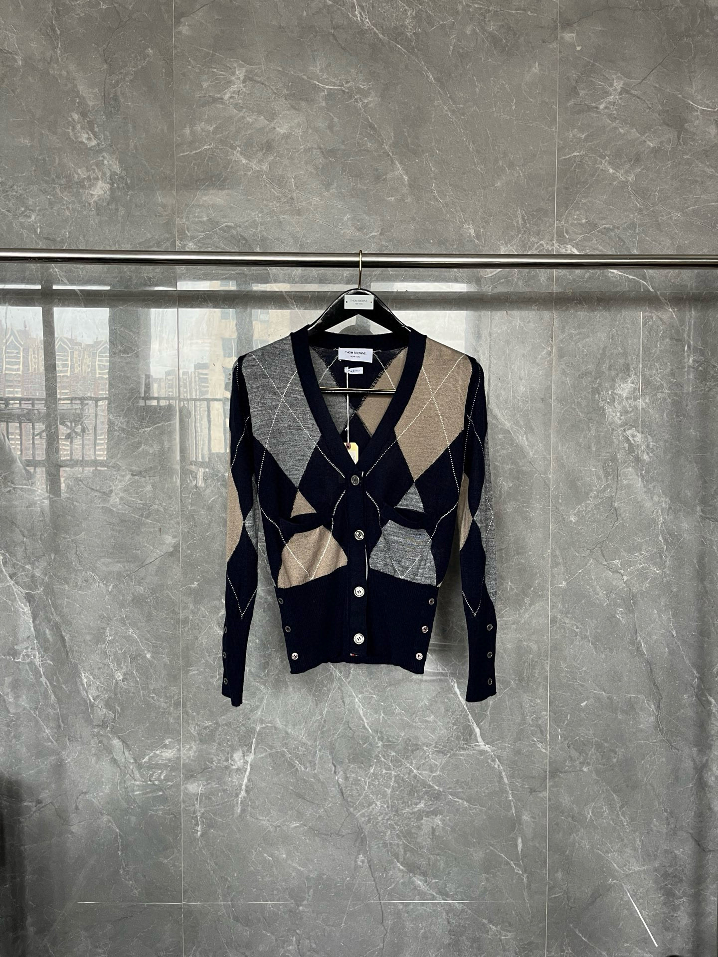 Thom Browne 톰 브라운 아가일 패턴 울 가디건 7