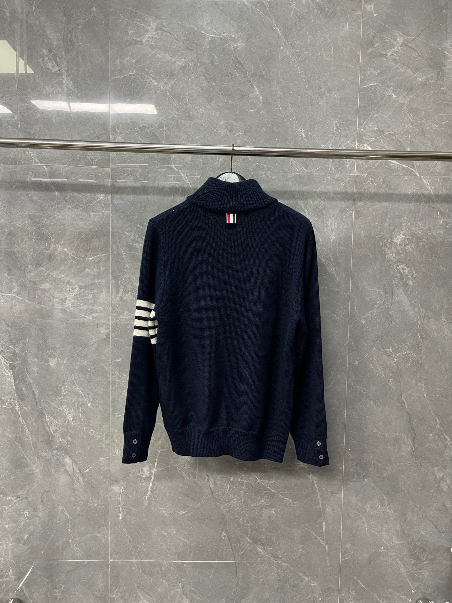 Thom Browne 톰브라운 양모 하프집업 스트라이프 니트 스웨터 13