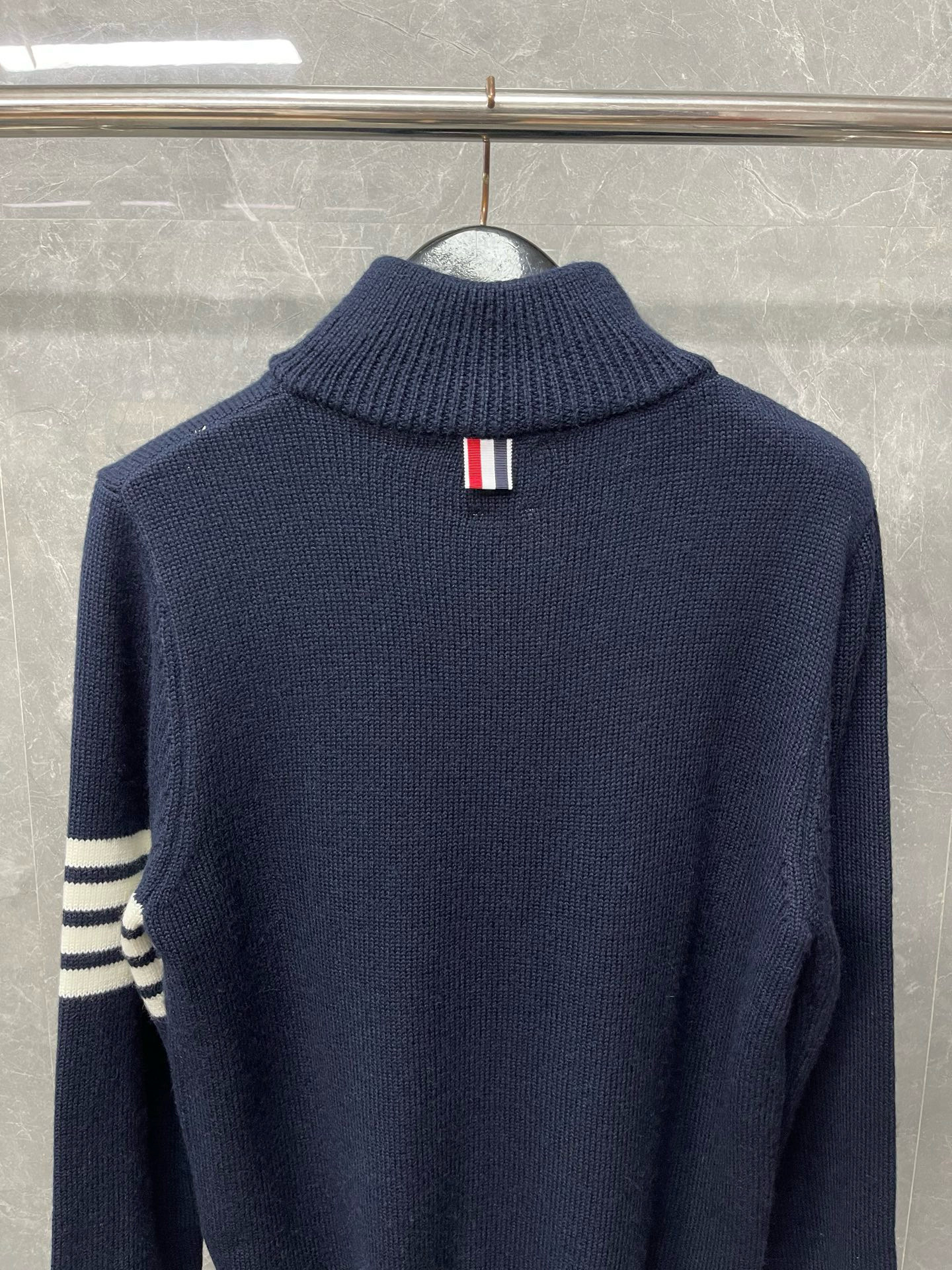 Thom Browne 톰브라운 양모 하프집업 스트라이프 니트 스웨터 14