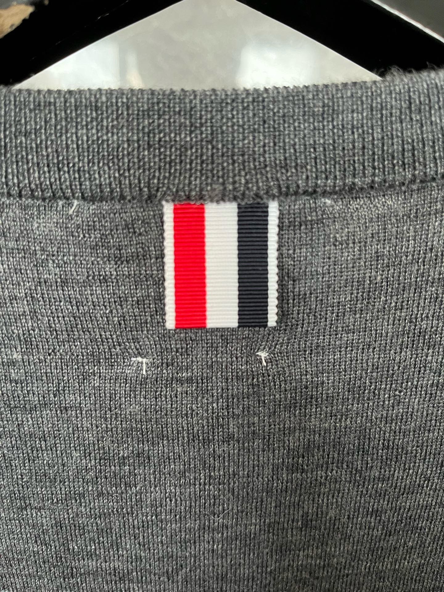 Thom Browne 톰브라운 더블 슬리브 스트라이프 메리노 울 라운드넥 니트 16