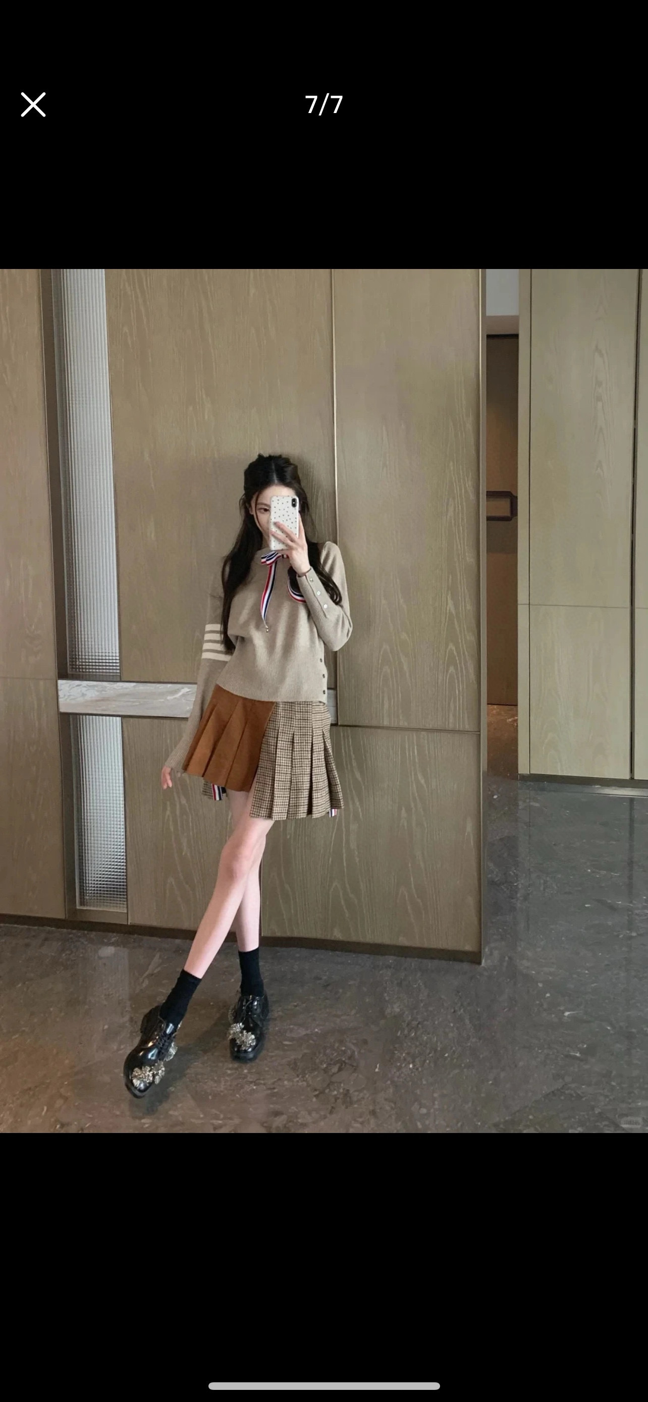 Thom Browne 톰브라운 사선 스트라이프 리본 라운드넥 니트 스웨터 7