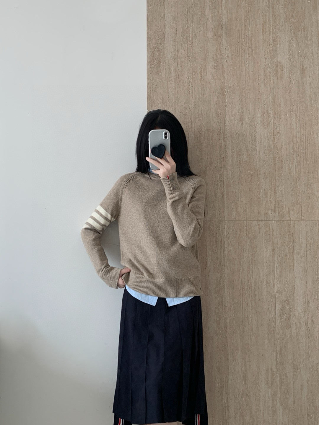 Thom Browne 톰브라운 사선 완장 라운드넥 울 니트 스웨터 5