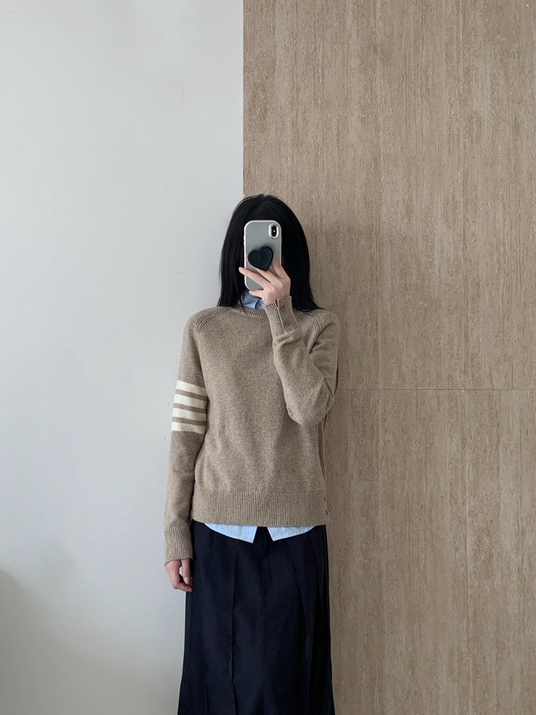 Thom Browne 톰브라운 사선 완장 라운드넥 울 니트 스웨터 6