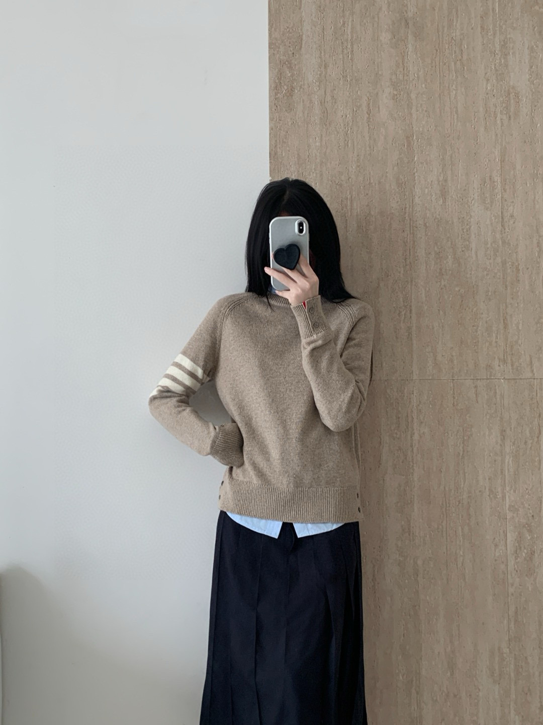 Thom Browne 톰브라운 사선 완장 라운드넥 울 니트 스웨터 7