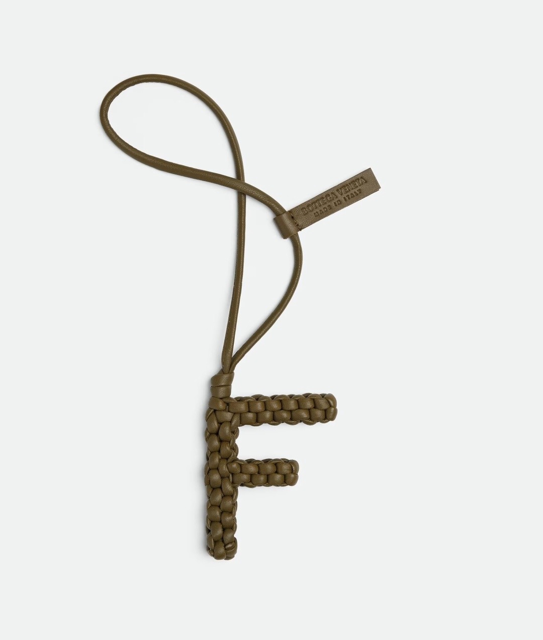 Bottega Veneta 보테가베네타 알파벳 F 가죽 참 키링 1