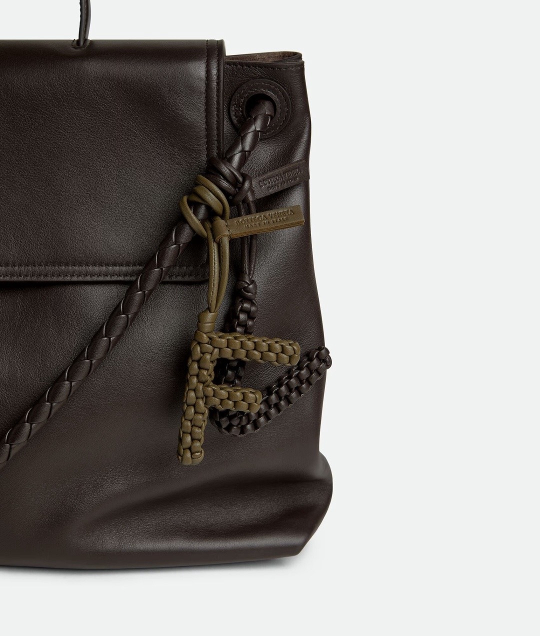 Bottega Veneta 보테가베네타 알파벳 F 가죽 참 키링 3