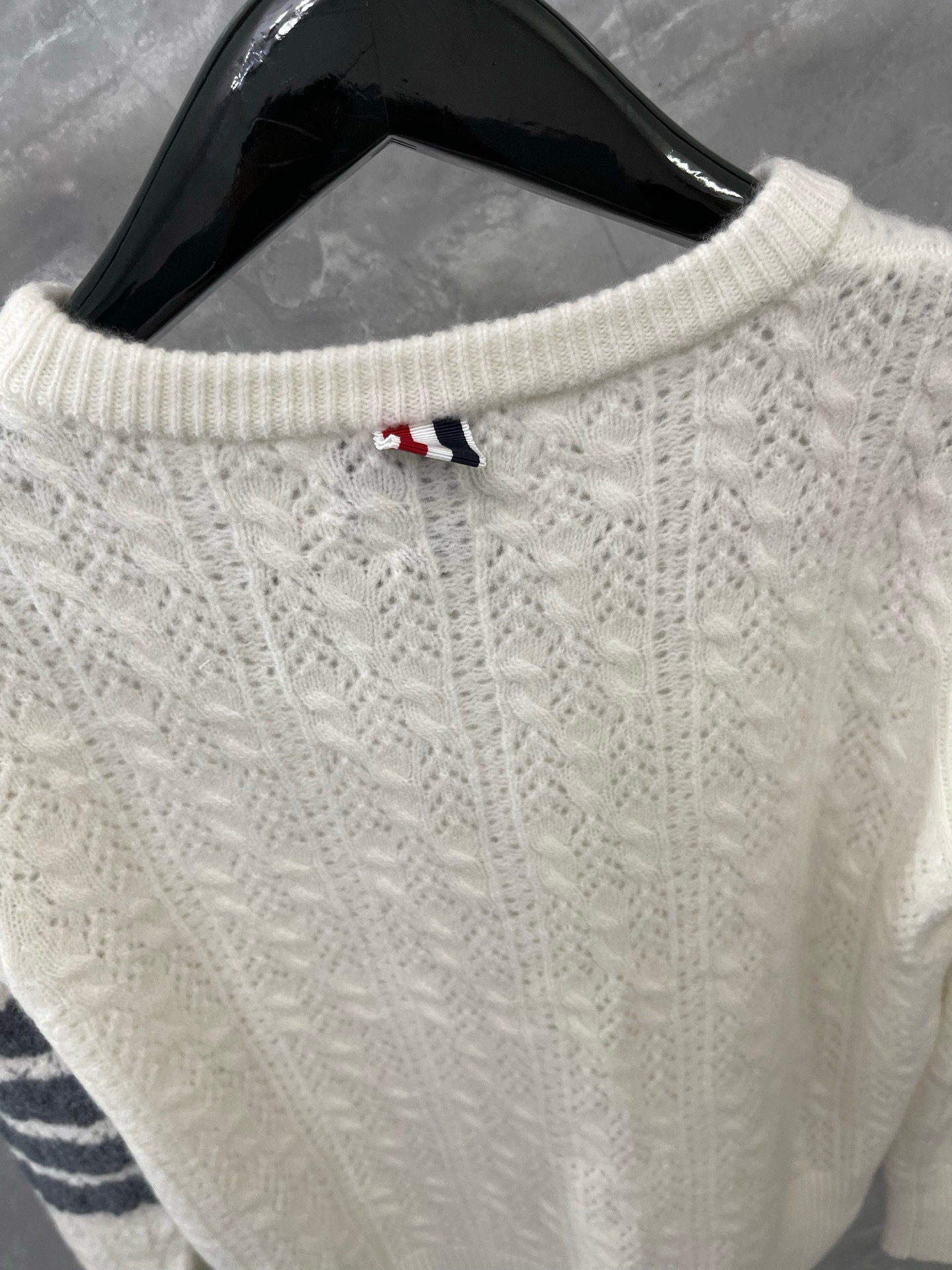 Thom Browne 톰브라운 케이블 니트 라운드넥 스웨터 8