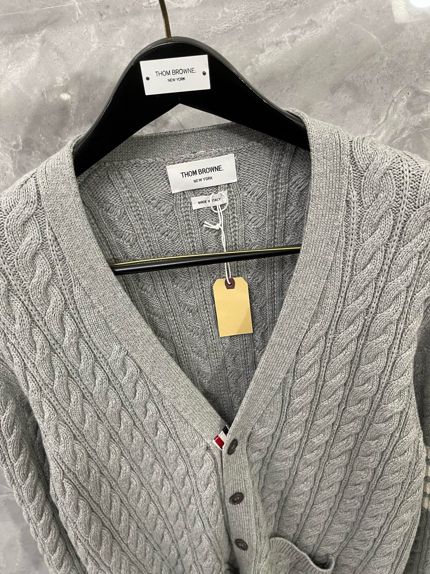 Thom Browne 톰브라운 아카데미 케이블 니트 가디건 2