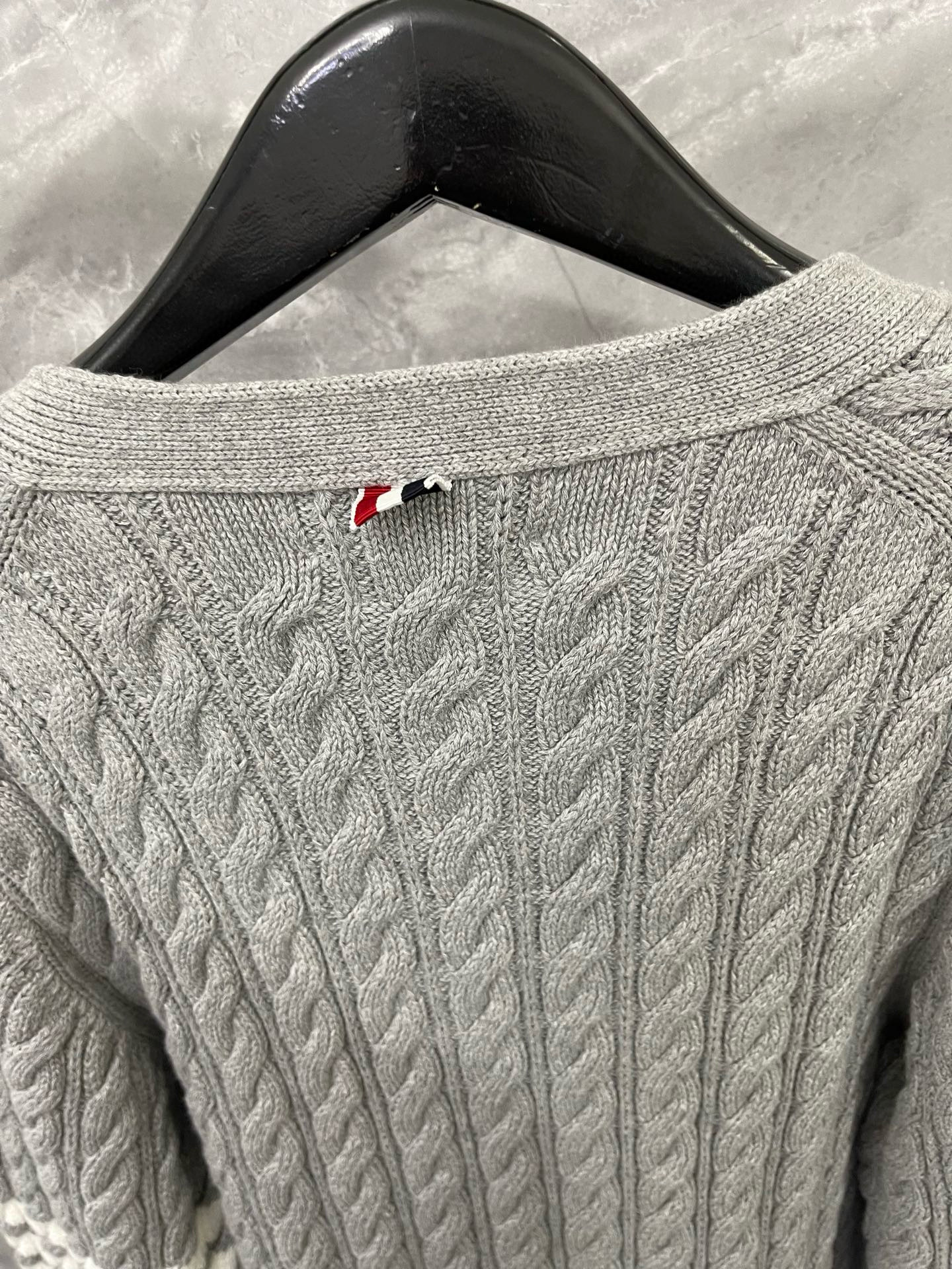 Thom Browne 톰브라운 아카데미 케이블 니트 가디건 8