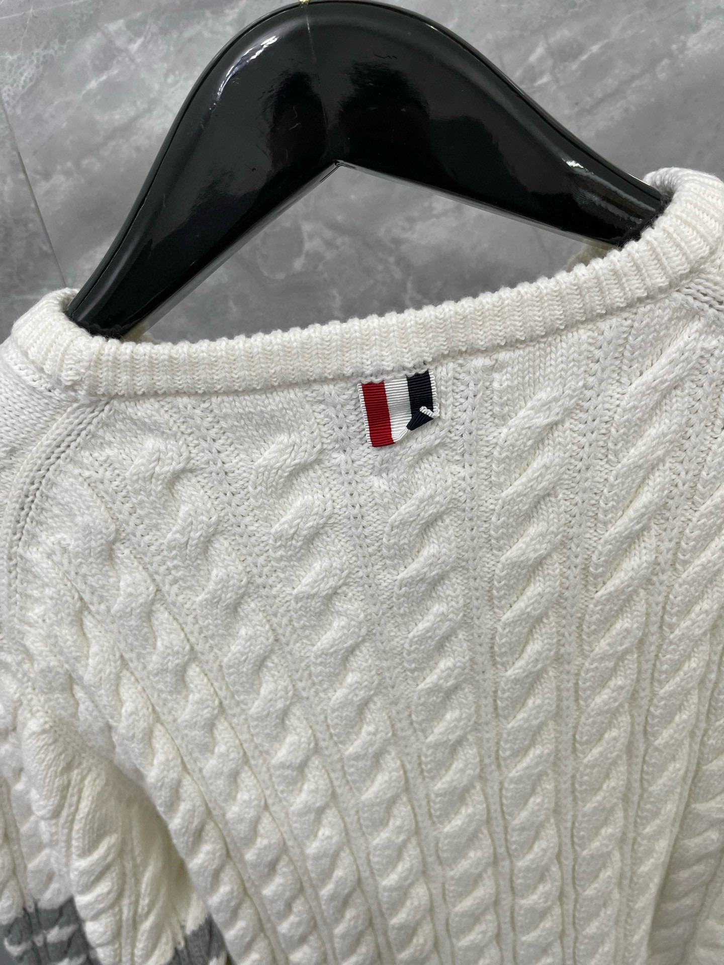 Thom Browne 톰브라운 케이블 니트 라운드넥 스웨터 8