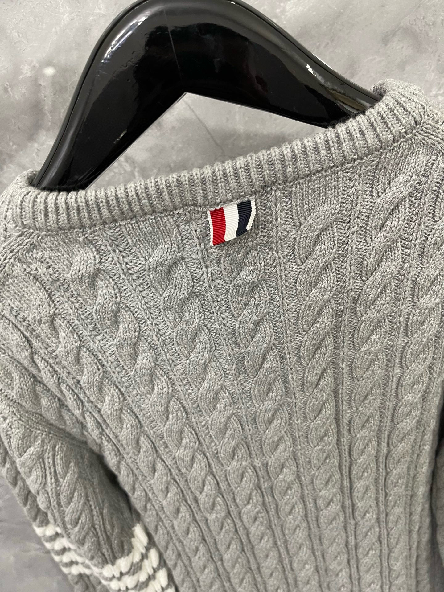 Thom Browne 톰브라운 케이블 니트 라운드넥 스웨터 7