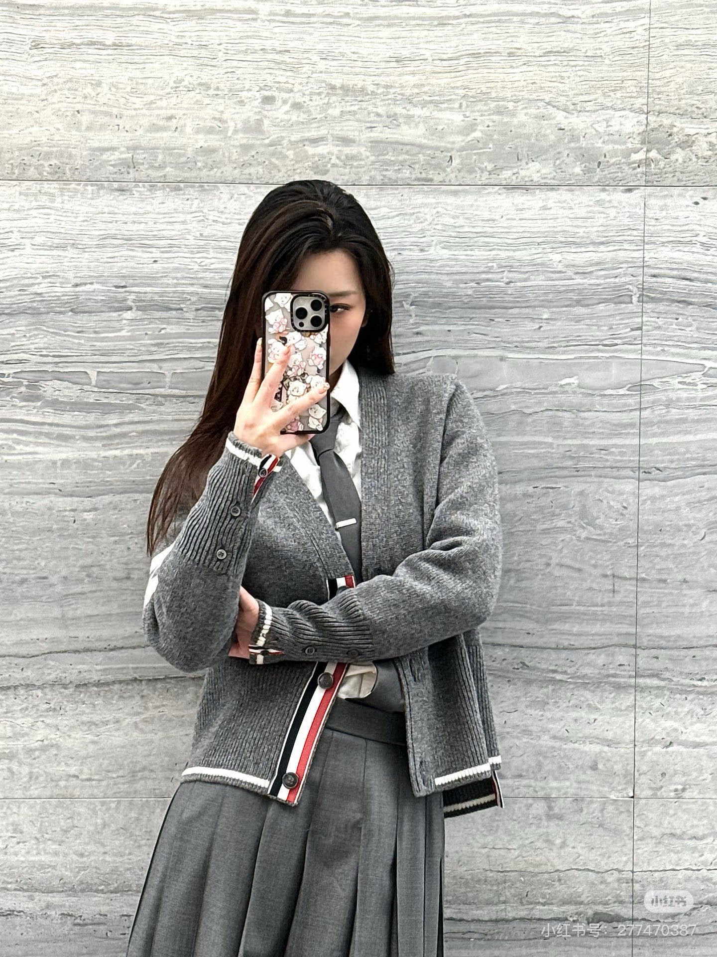 Thom Browne 톰브라운 거위 자수 스트라이프 울 가디건 6