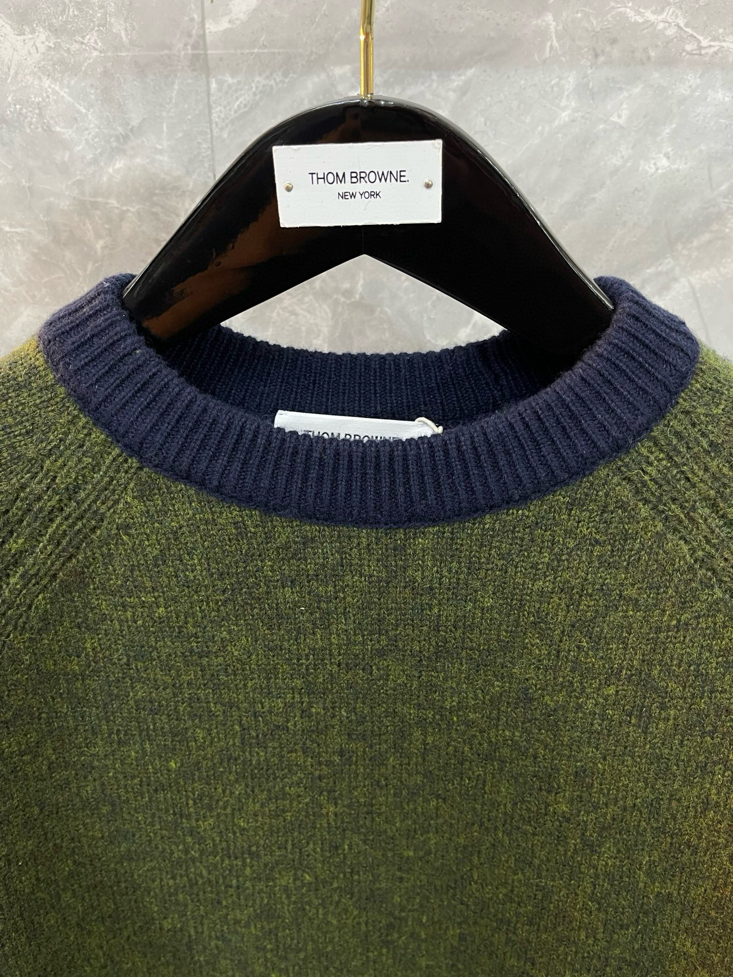 Thom Browne 톰브라운 사선 완장 스트라이프 울 니트 스웨터 5