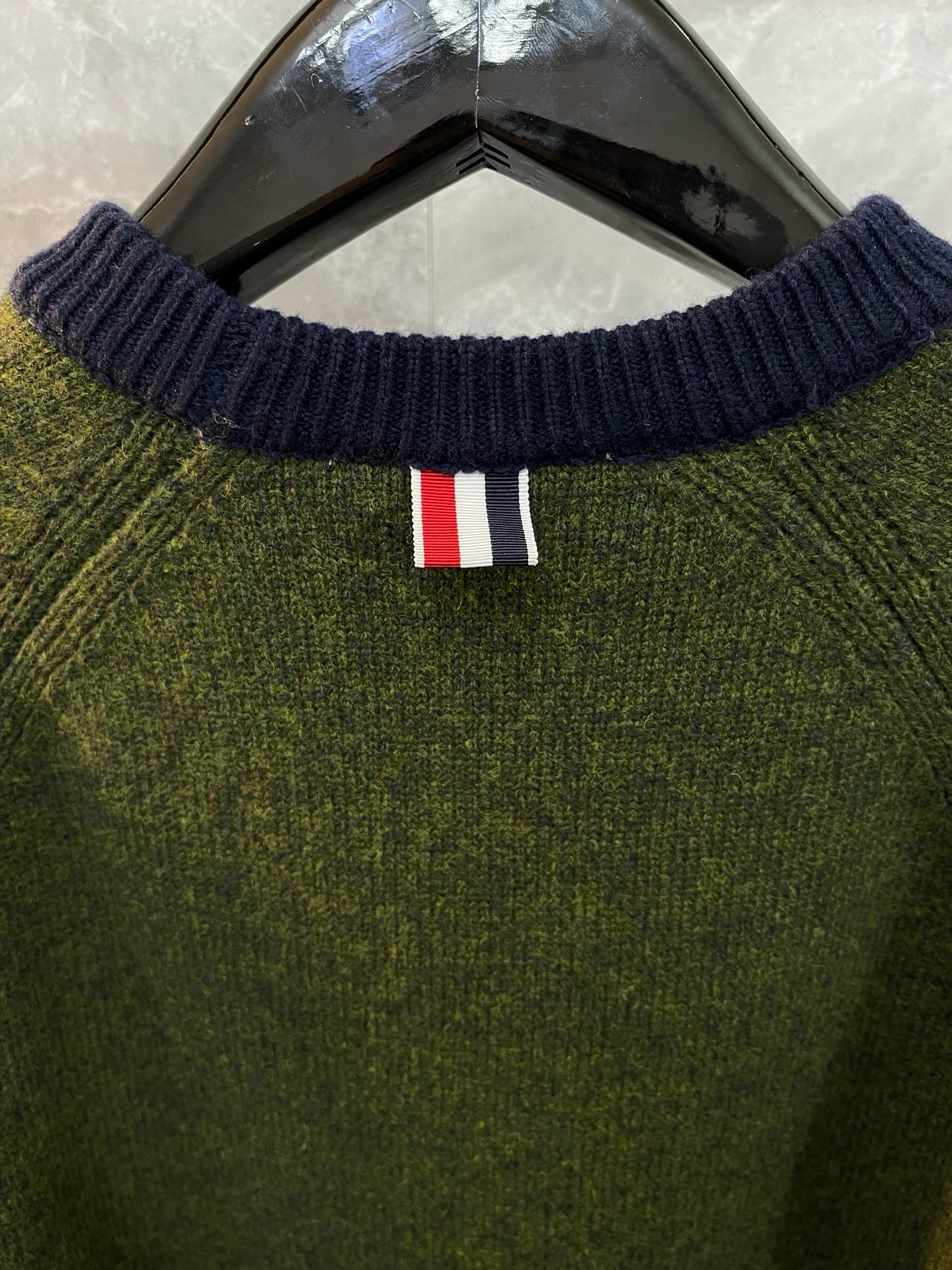 Thom Browne 톰브라운 사선 완장 스트라이프 울 니트 스웨터 11