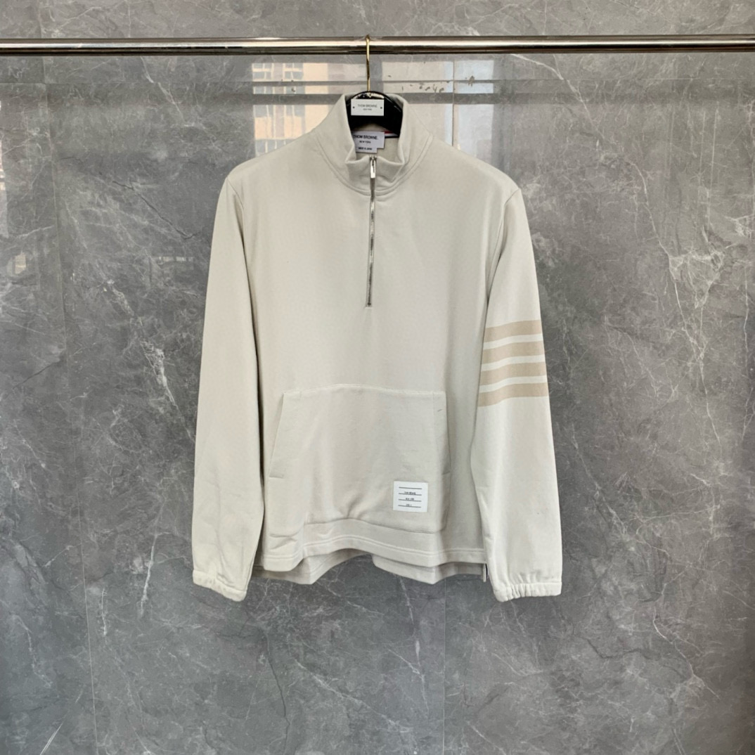 Thom Browne 톰브라운 스탠드 칼라 하프집 업 스웨트셔츠 8