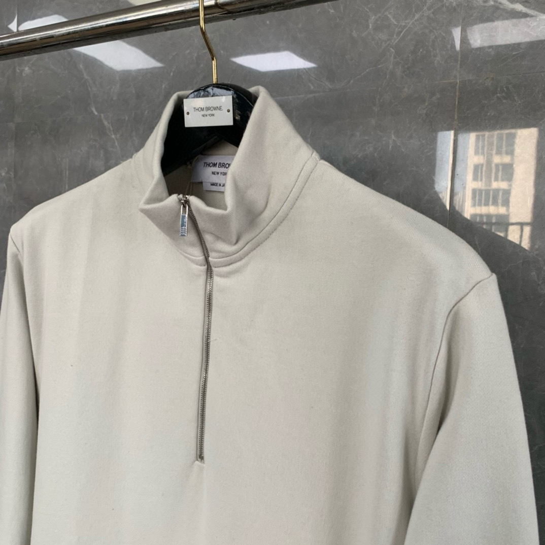 Thom Browne 톰브라운 스탠드 칼라 하프집 업 스웨트셔츠 10