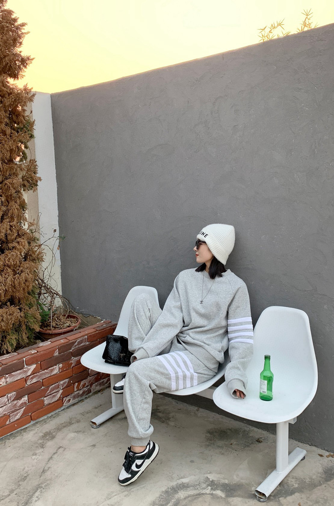 Thom Browne 톰브라운 사선 완장 로고 기모 맨투맨 스웨트셔츠 10