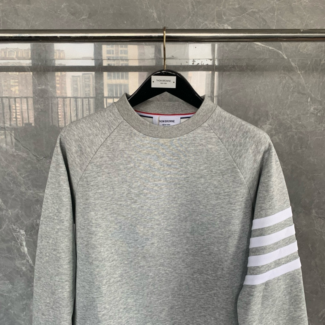 Thom Browne 톰브라운 사선 완장 로고 기모 맨투맨 스웨트셔츠 13