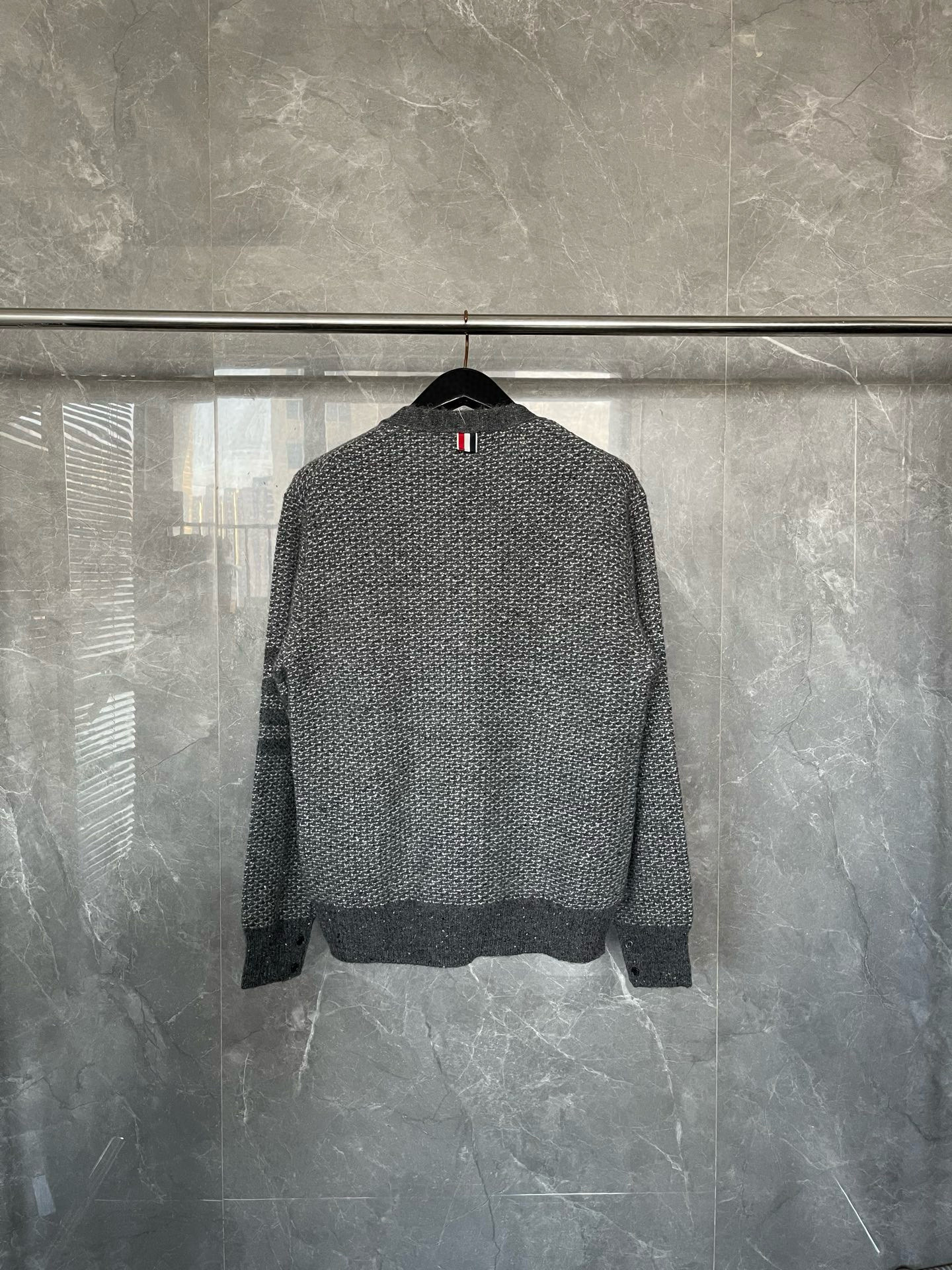 Thom Browne 톰브라운 러프 니트 피쉬스케일 패턴 가디건 13