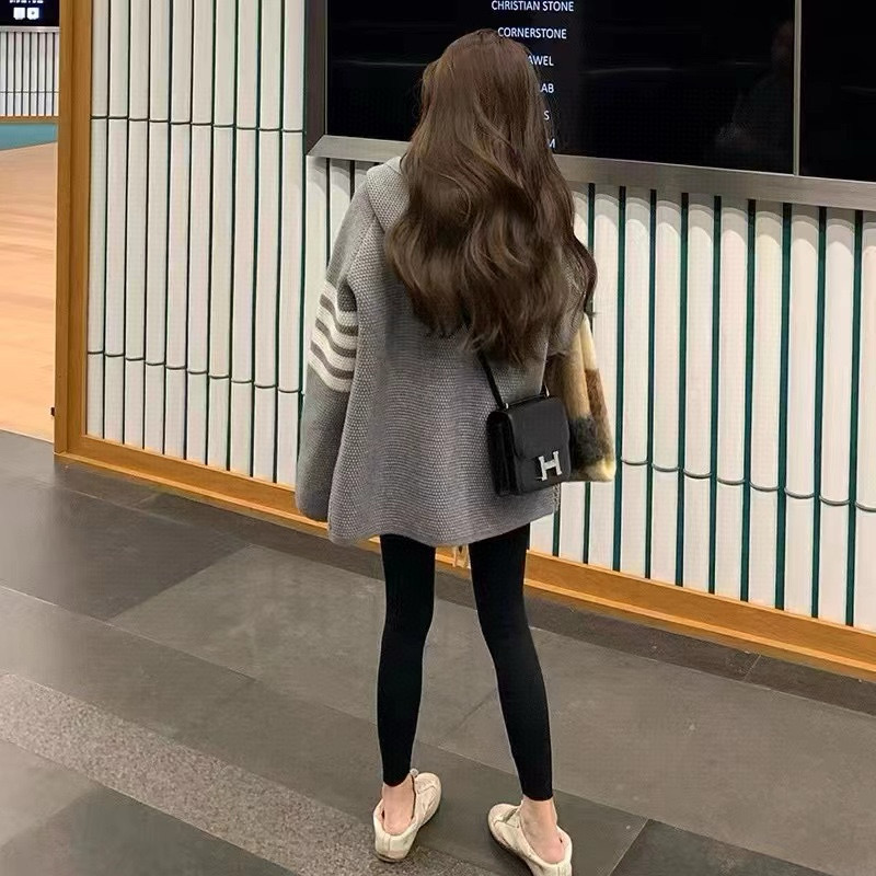 Thom Browne 톰브라운 스트라이프 니트 후드 집업 재킷 5