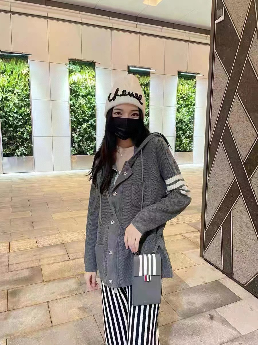 Thom Browne 톰브라운 스트라이프 니트 후드 집업 재킷 6