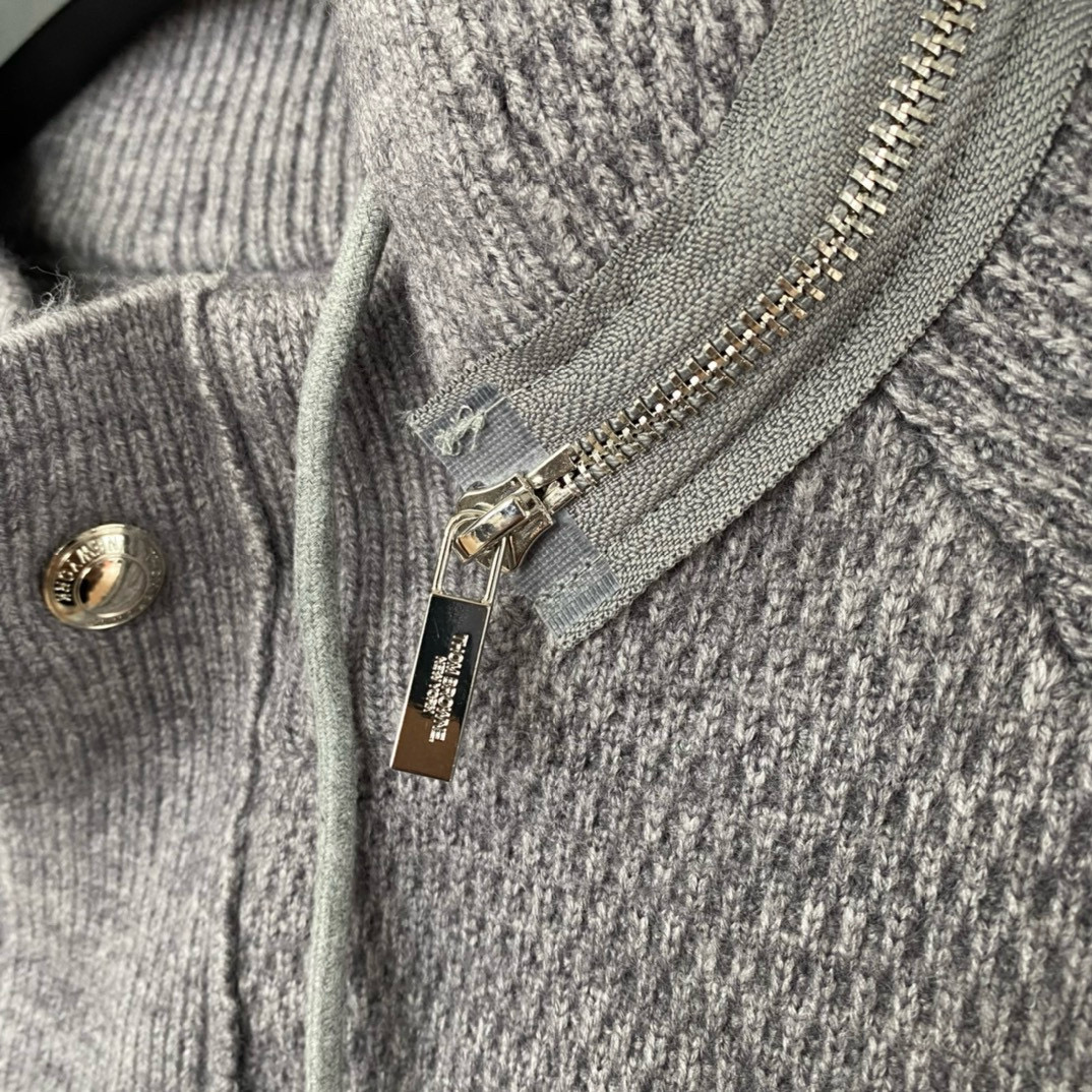 Thom Browne 톰브라운 스트라이프 니트 후드 집업 재킷 14