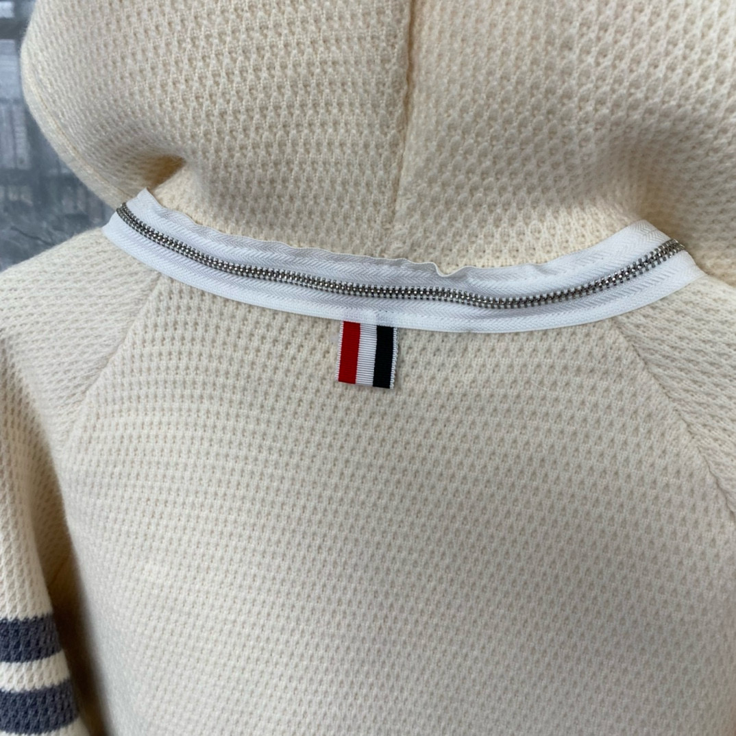 Thom Browne 톰브라운 스트라이프 니트 후드 집업 재킷 16
