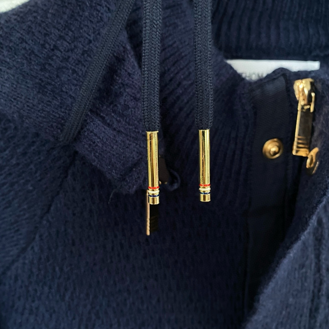 Thom Browne 톰브라운 스트라이프 니트 후드 집업 재킷 8