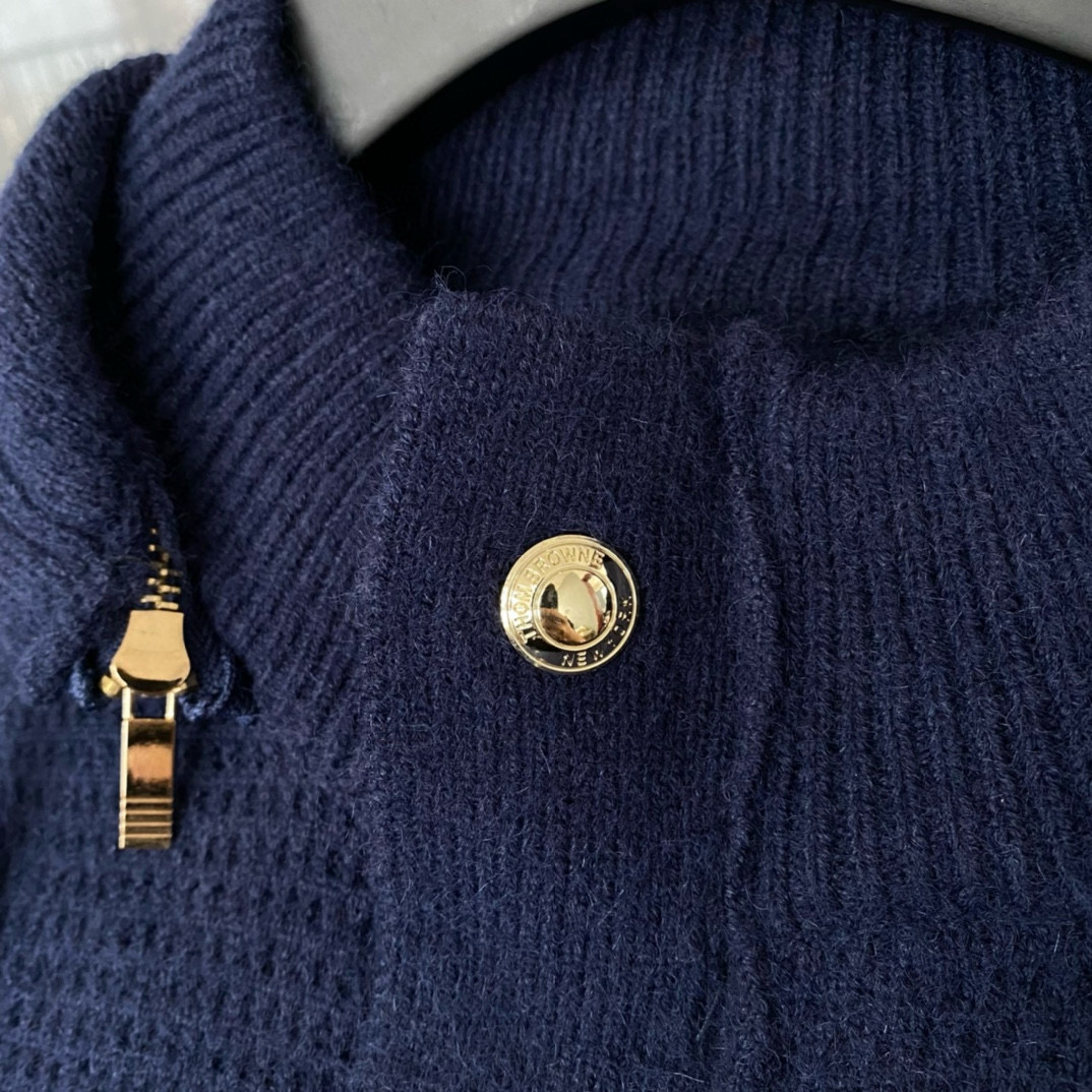 Thom Browne 톰브라운 스트라이프 니트 후드 집업 재킷 9