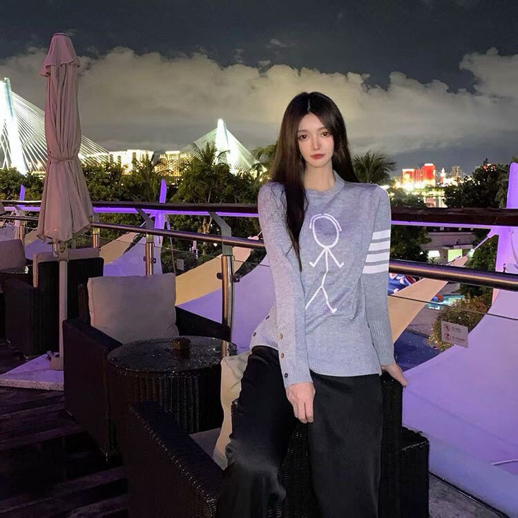 Thom Browne 톰브라운 스틱맨 라운드넥 울 니트 스웨터 5