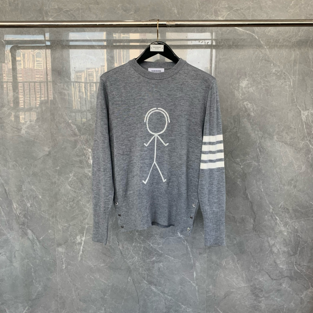 Thom Browne 톰브라운 스틱맨 라운드넥 울 니트 스웨터 6