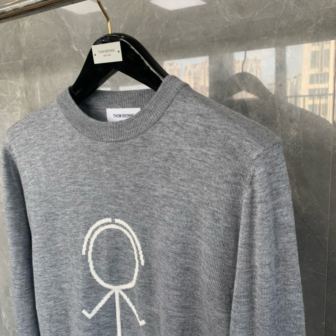 Thom Browne 톰브라운 스틱맨 라운드넥 울 니트 스웨터 8