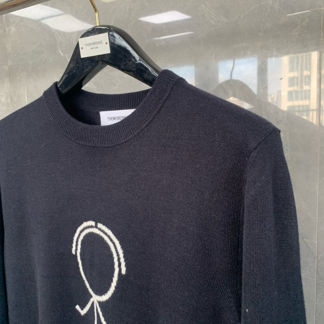 Thom Browne 톰브라운 스틱맨 라운드넥 울 니트 스웨터 7