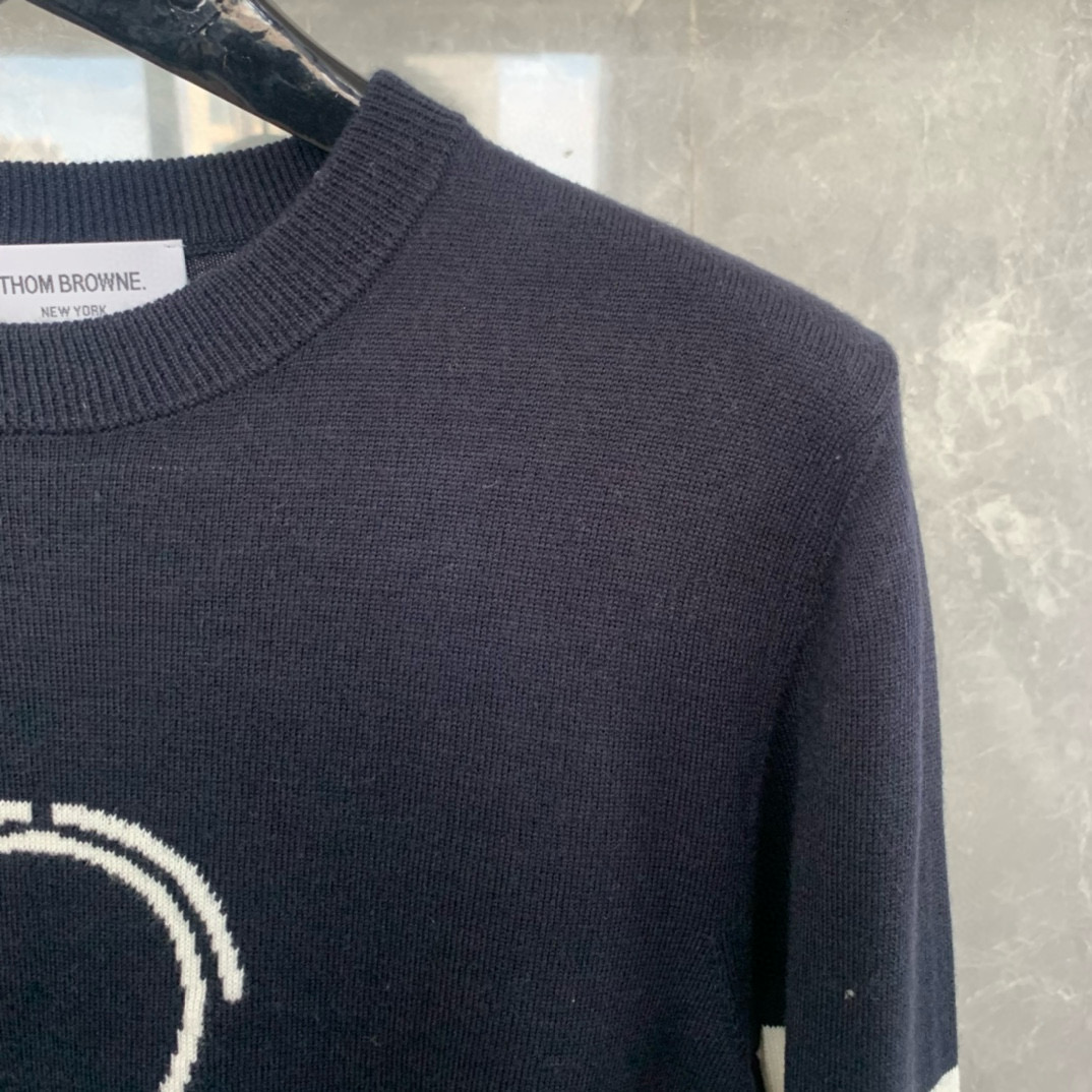 Thom Browne 톰브라운 스틱맨 라운드넥 울 니트 스웨터 10