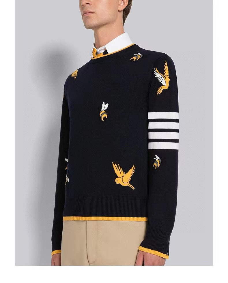 Thom Browne 톰브라운 TB23 FW 비즈 앤 버드 크루넥 니트 스웨터 3