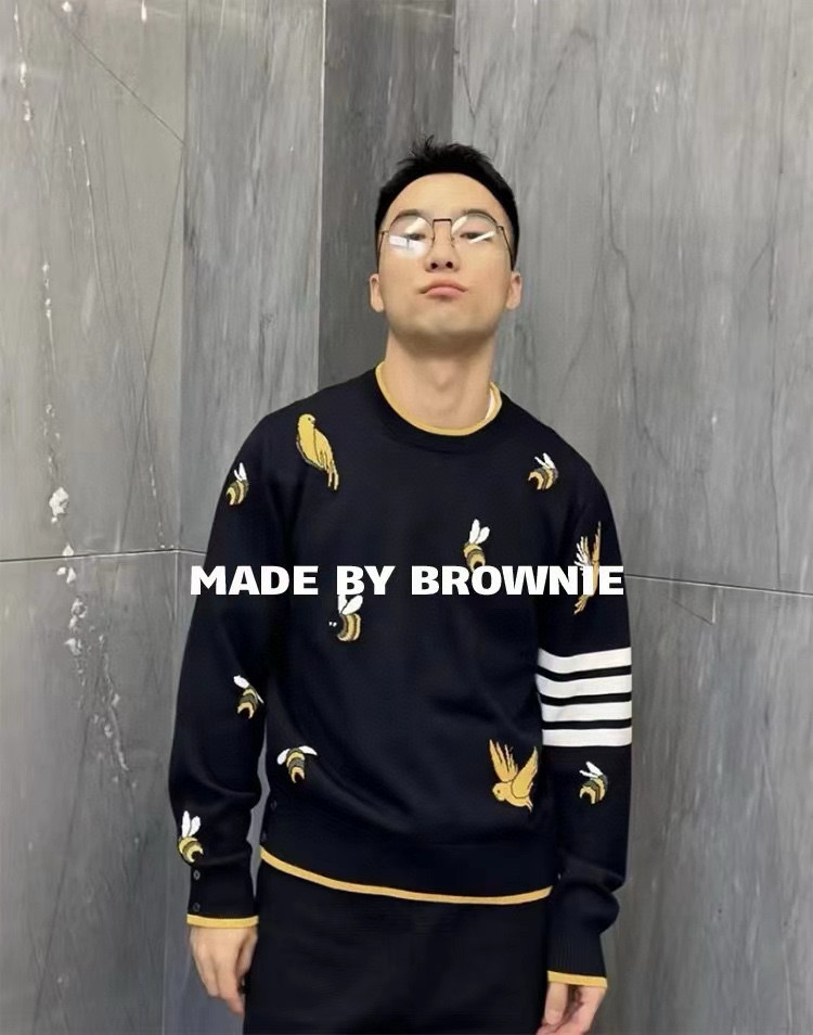 Thom Browne 톰브라운 TB23 FW 비즈 앤 버드 크루넥 니트 스웨터 11