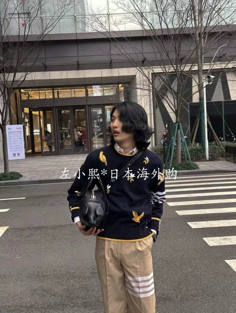 Thom Browne 톰브라운 TB23 FW 비즈 앤 버드 크루넥 니트 스웨터 13