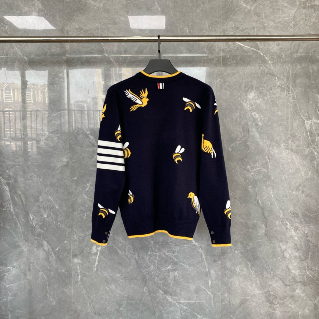 Thom Browne 톰브라운 TB23 FW 비즈 앤 버드 크루넥 니트 스웨터 16