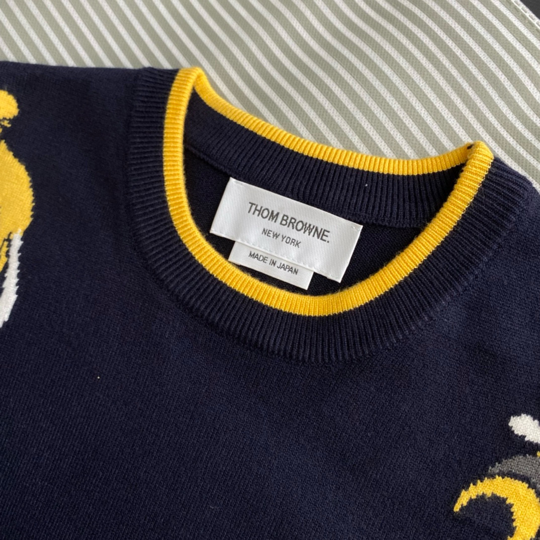 Thom Browne 톰브라운 TB23 FW 비즈 앤 버드 크루넥 니트 스웨터 19