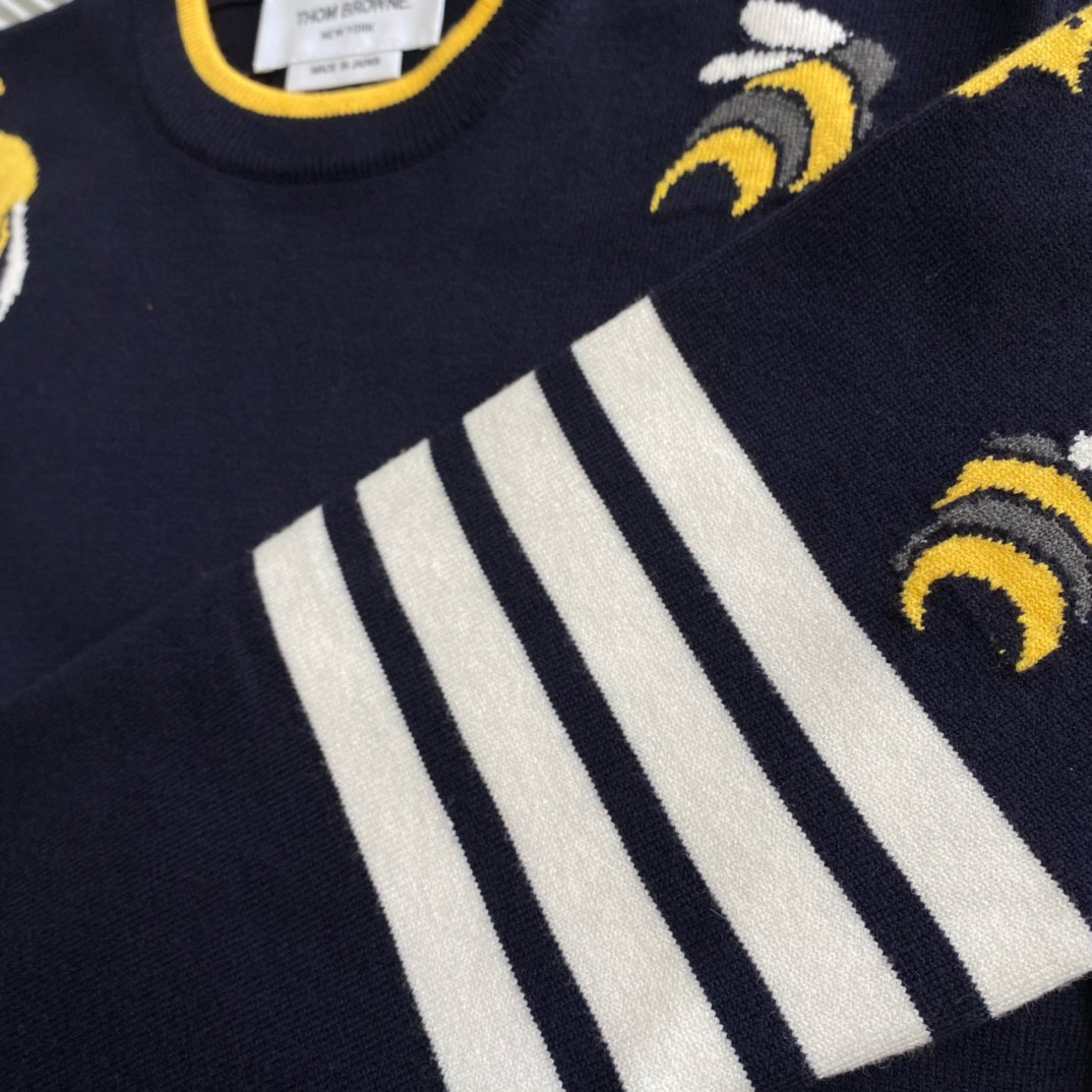 Thom Browne 톰브라운 TB23 FW 비즈 앤 버드 크루넥 니트 스웨터 20