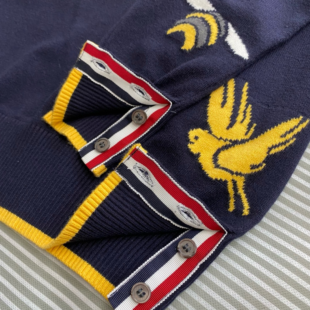 Thom Browne 톰브라운 TB23 FW 비즈 앤 버드 크루넥 니트 스웨터 21