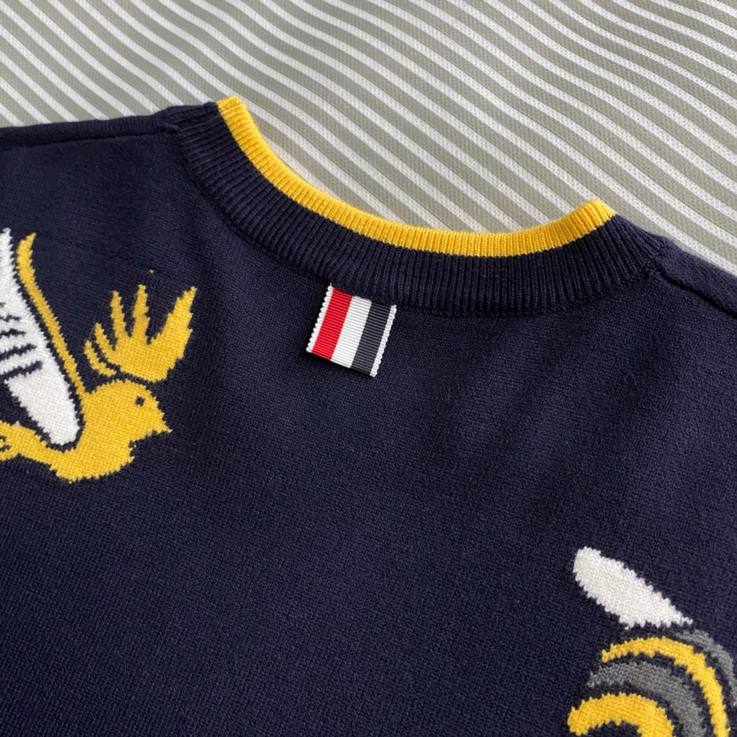 Thom Browne 톰브라운 TB23 FW 비즈 앤 버드 크루넥 니트 스웨터 22